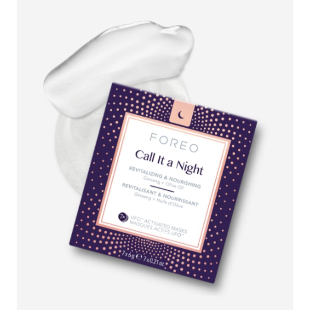 🔥3/$30 NIB FOREO Call it a Night UFO Sheet Masks Set Replenishing Box of 7 - Picture 3 of 9